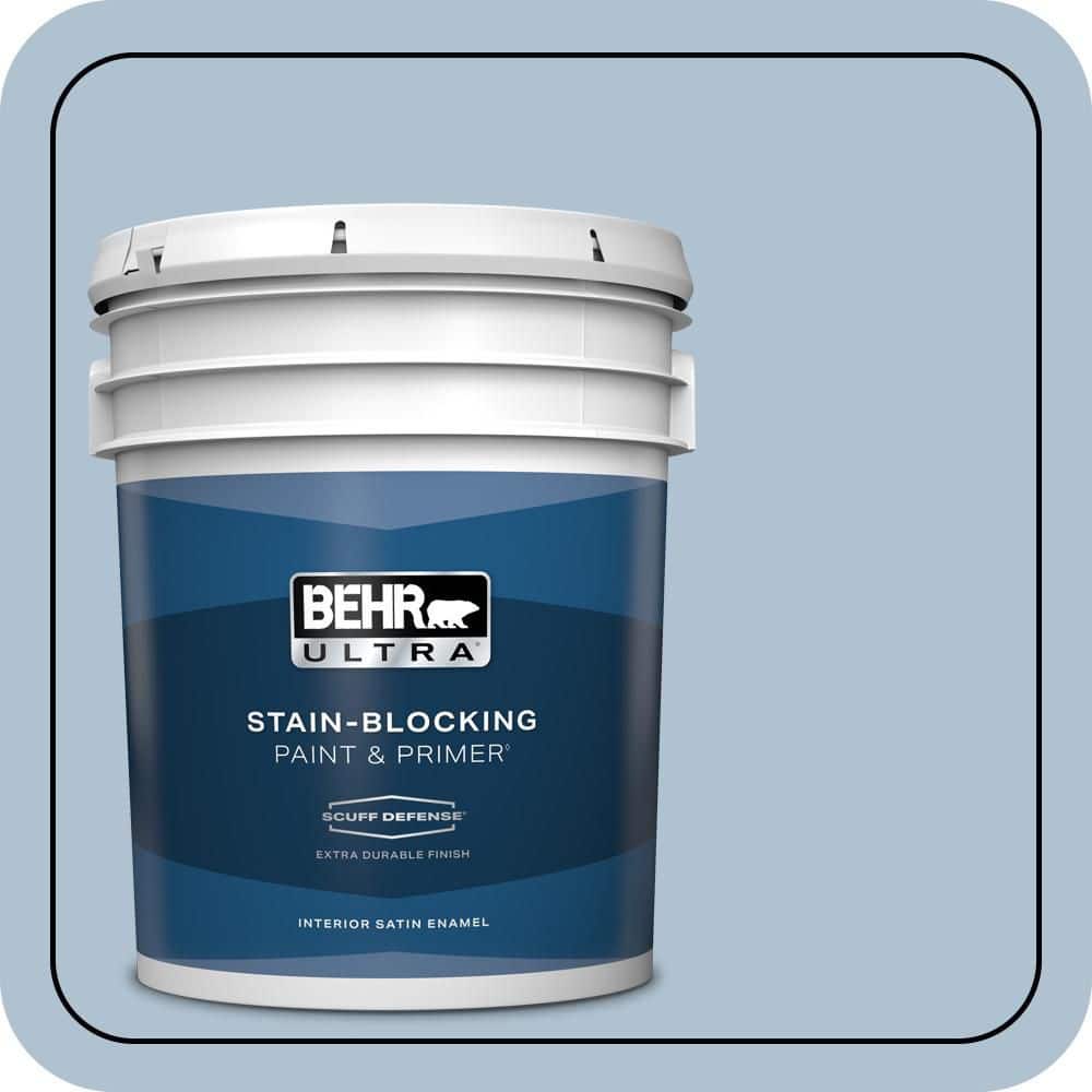 BEHR ULTRA 5 gal. #S510-2 Boot Cut Extra Durable Satin Enamel Interior Paint & Primer
