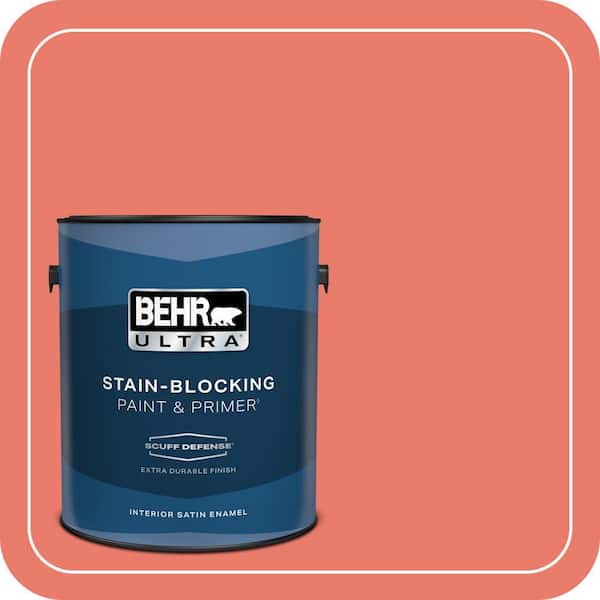 BEHR PREMIUM PLUS #180B-5 Cool Lava Flat Low Odor & Primer (2)