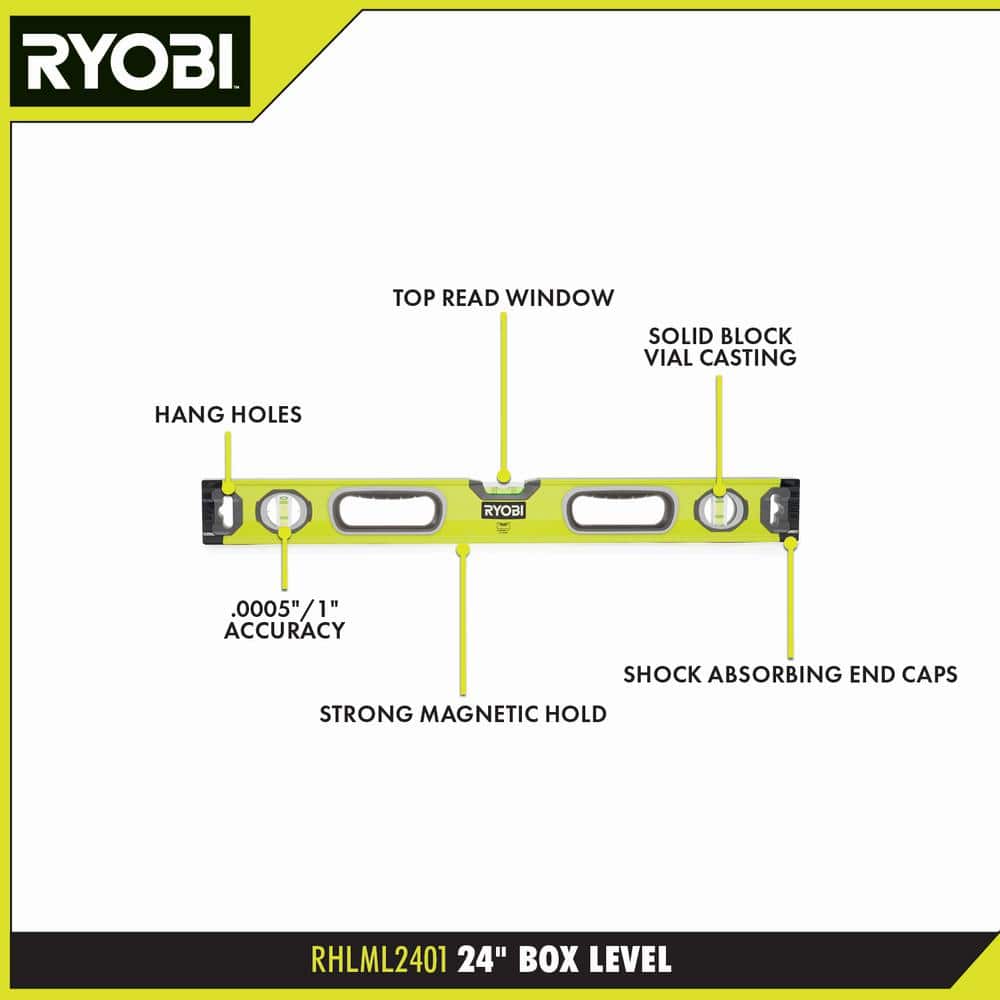 RYOBI 24 in. Magnetic Box Level (2)