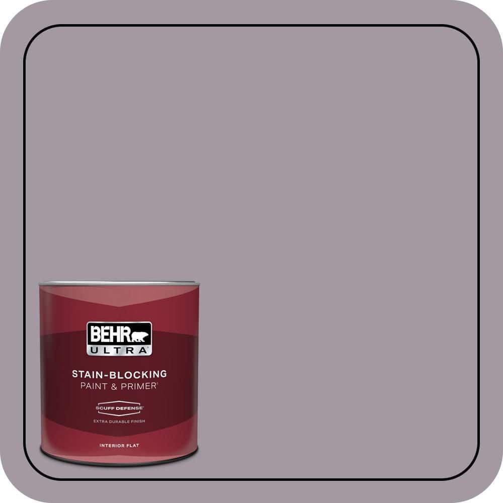 BEHR ULTRA 1 qt. #N570-3 Art Nouveau Glass Extra Durable Flat Interior Paint & Primer