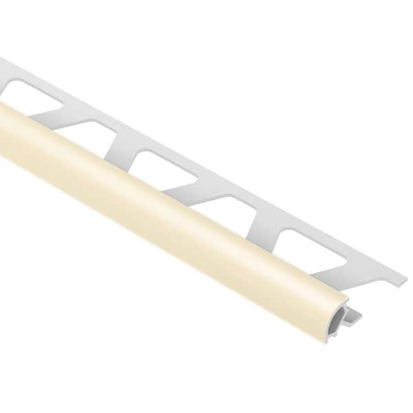 Schluter Rondec Sand Pebble 3/8 in. x 8 ft. 2-1/2 in. PVC Bullnose Tile Edging Trim