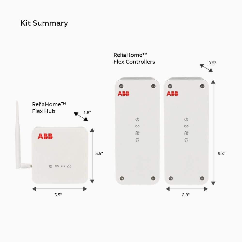 ABB ReliaHome Flex Kit - Hub plus 2-controllers (2)