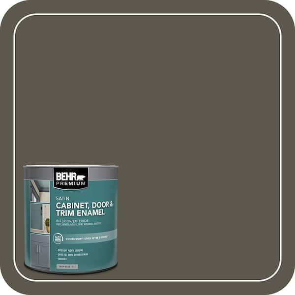 BEHR PREMIUM 1 qt. #MQ6-24 Windgate Hill Satin Enamel Interior/Exterior Cabinet, Door & Trim Paint (2)