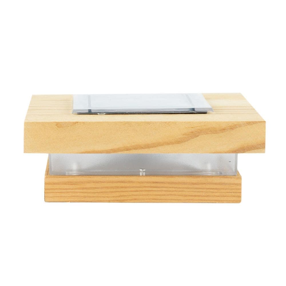 Deckorators Nova 4 in. x 4 in. Pressure Treated Wood Pine Solar Post Cap (2-Pack) (3)