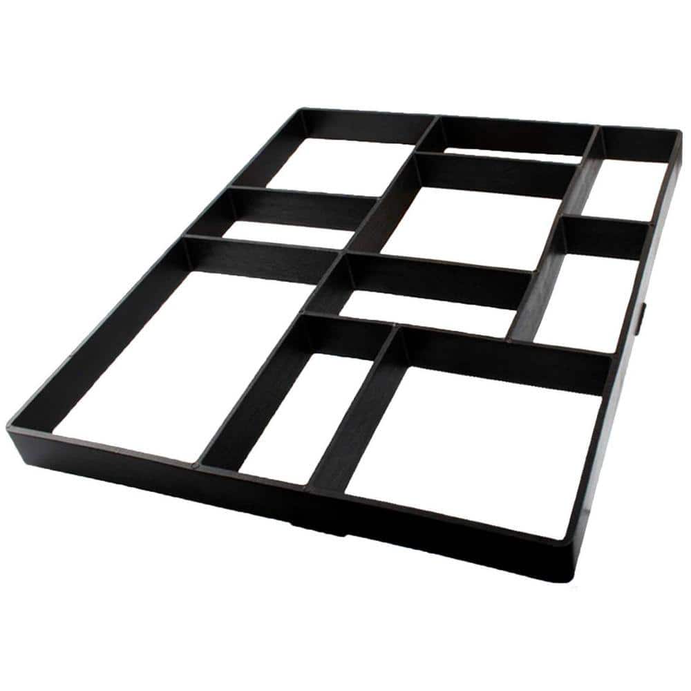 KIWDZFU Jumbo Size 23.6 x 19.7 x 1.8 Concrete Path Maker Molds Reusable Paver Lawn Patio Yard Garden DIY Walkway 10-Grid