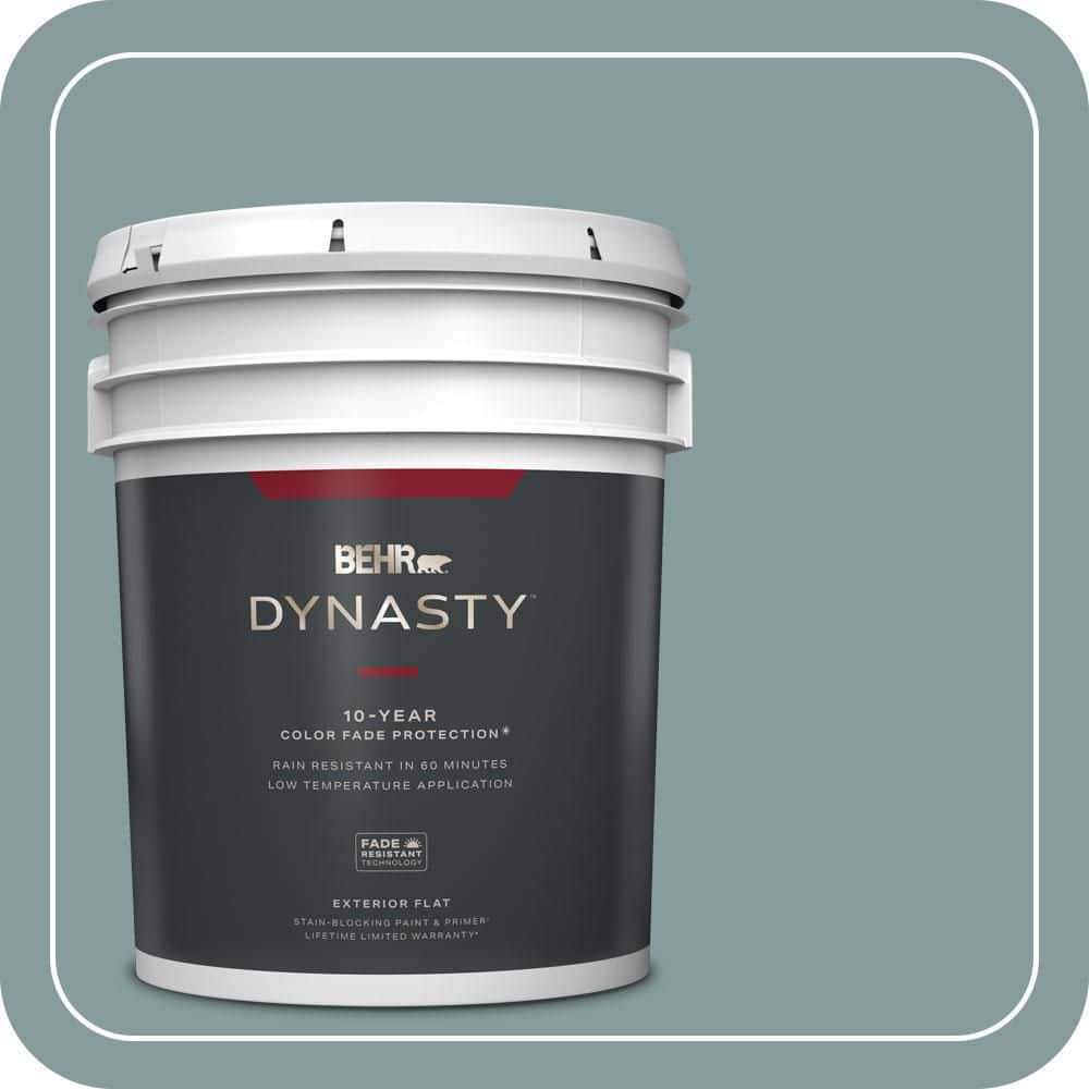 BEHR DYNASTY 5 gal. #PPU12-04 Agave Flat Exterior Stain-Blocking Paint & Primer