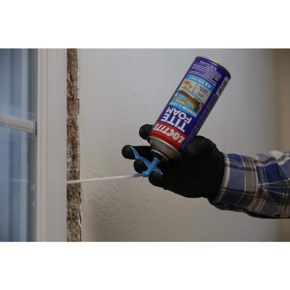 Loctite Tite Foam Windows and Doors Spray Foam, Bright White, 12 oz. Can, Insulating Spray Foam Sealant (VOC) (3)