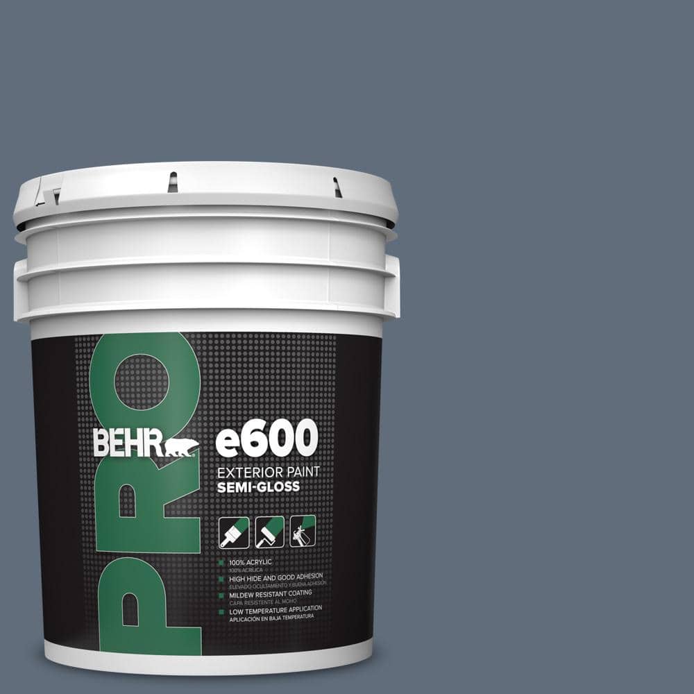 BEHR PRO 5 gal. #BNC-29 Dark Room Semi-Gloss Exterior Paint