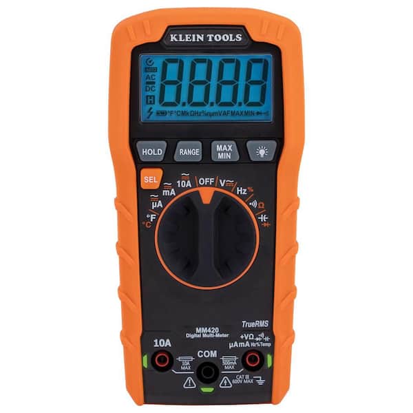 Klein Tools 600 Volt Digital Multimeter, TRMS Auto-Ranging, Temp (2)