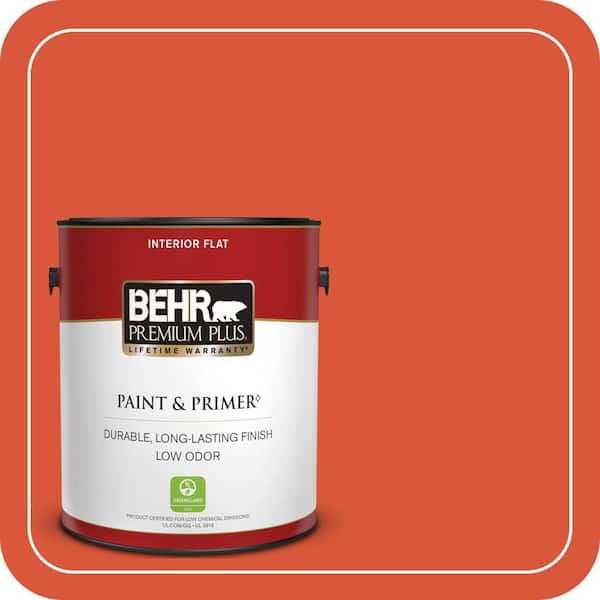 BEHR PREMIUM PLUS #HDC-MD-10G Mod Orange Enamel Low Odor & Primer (2)