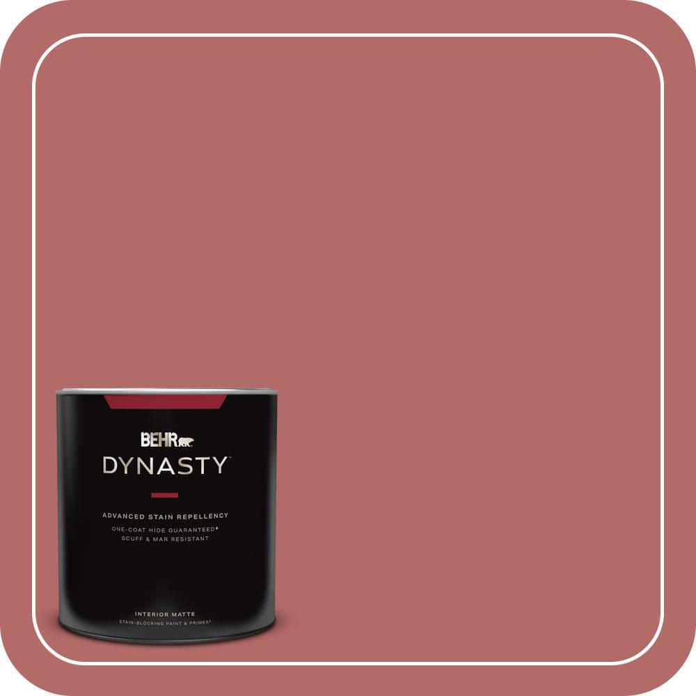 BEHR DYNASTY 1 qt. #PMD-12 Desert Rose Matte Interior Stain-Blocking Paint & Primer