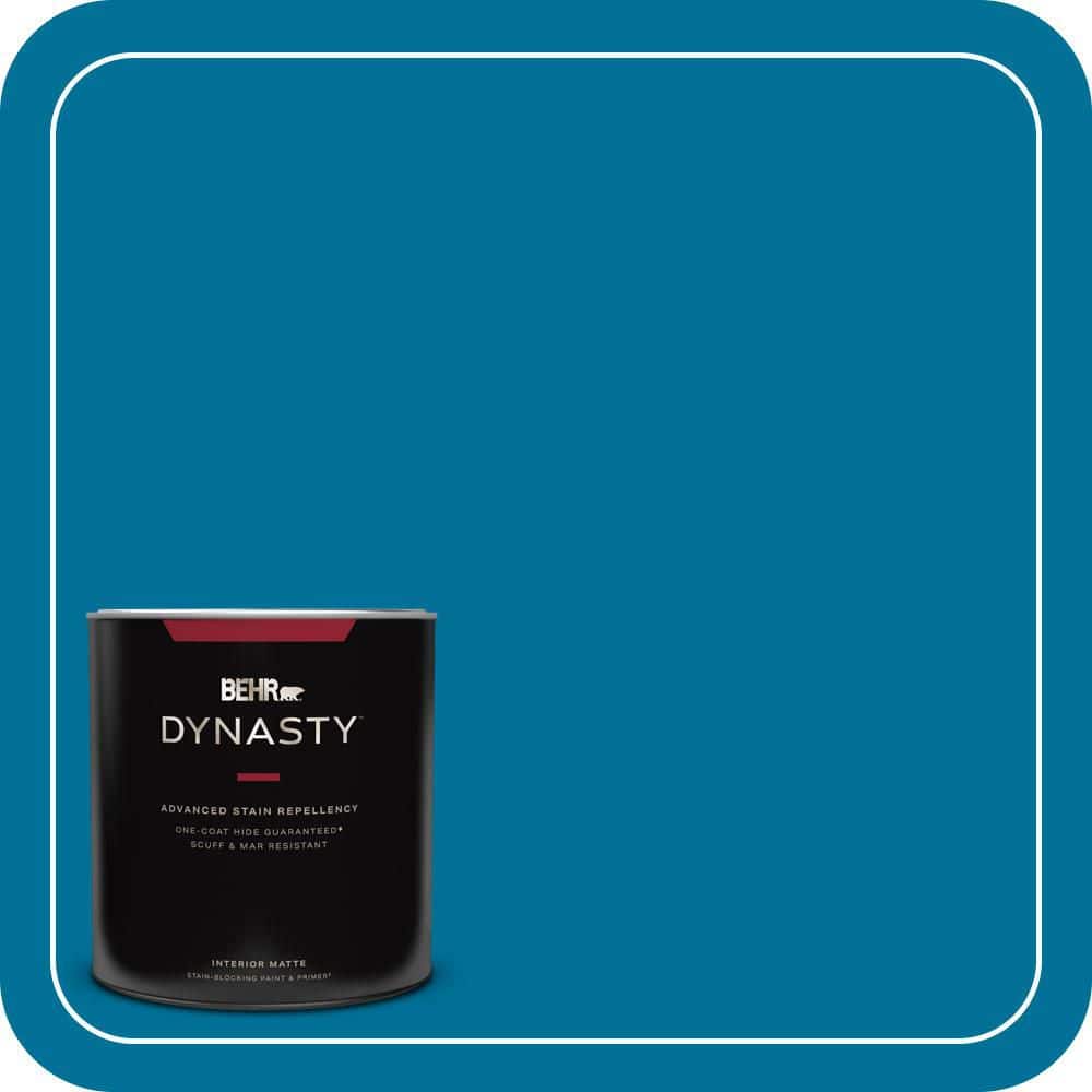 BEHR DYNASTY 1 qt. #S-G-530 Glacier Lake Matte Interior Stain-Blocking Paint and Primer