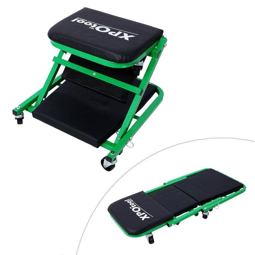Miscool Ami 300LB Mechanic Creeper Seat Low Profile with 6 Wheels Garage Gift (1)