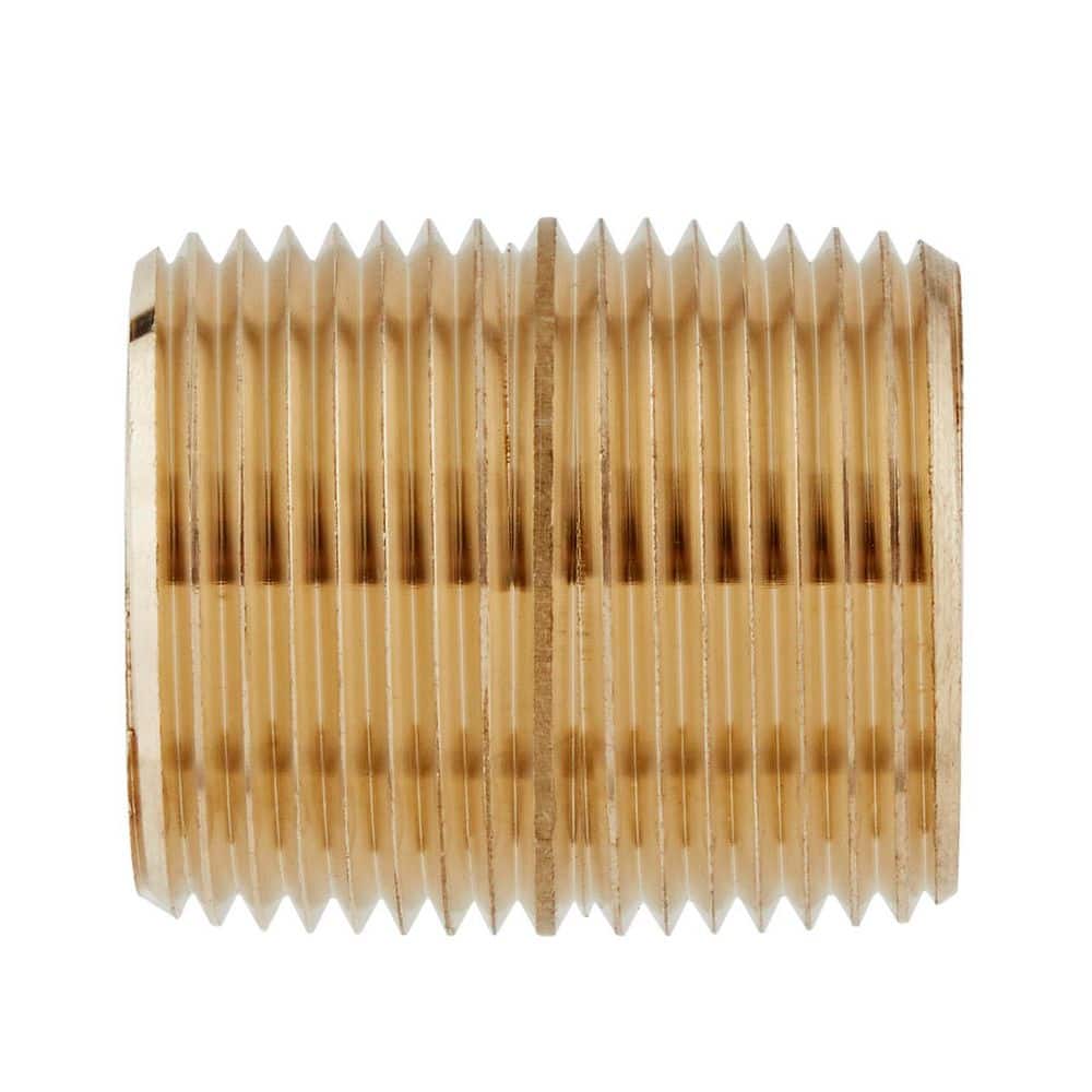 Everbilt 1 in. x Close MIP Red Brass Nipple Fitting (3)