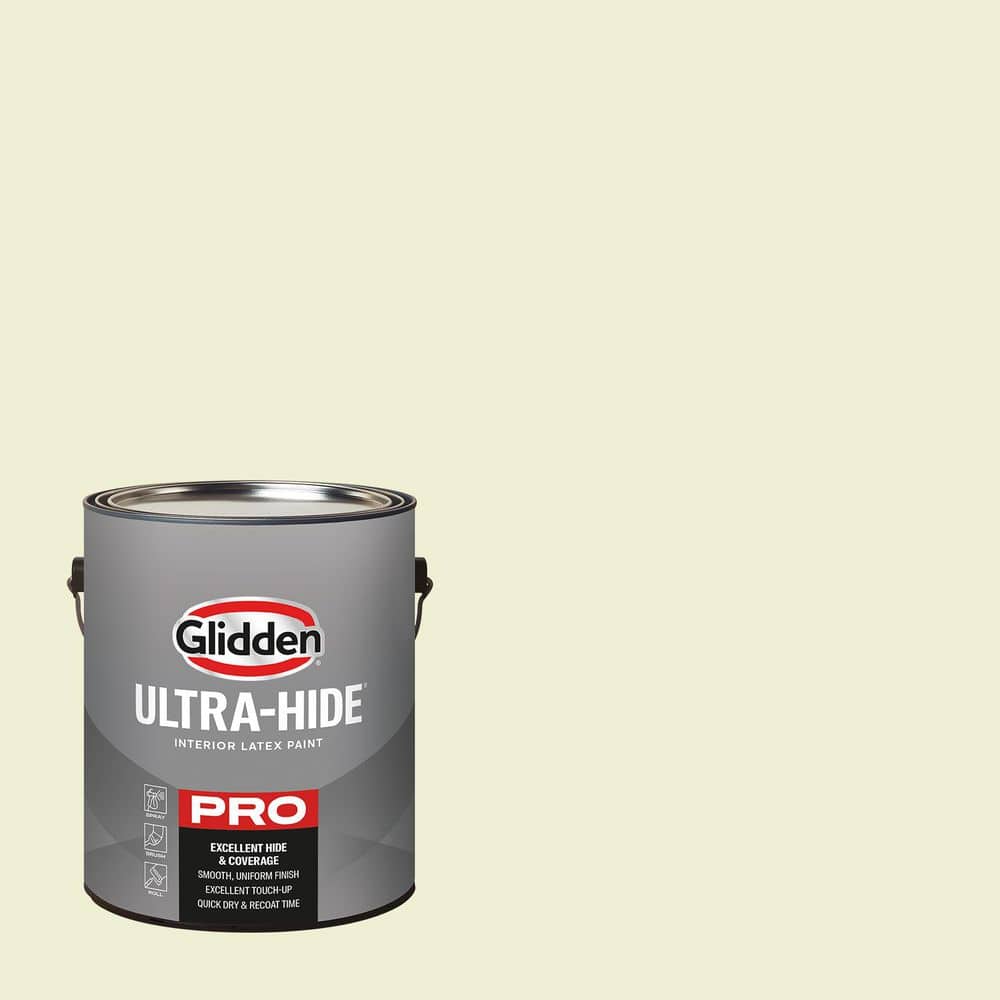 Glidden Ultra-Hide 1 gal. PPG1217-1 Giggle Satin Interior Paint