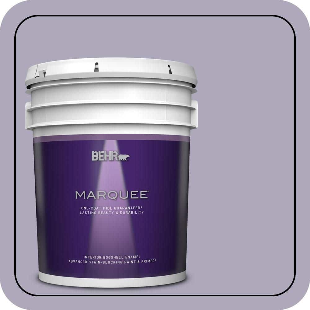 BEHR MARQUEE 5 gal. #650E-3 Plum Blossom Eggshell Enamel Interior Paint & Primer