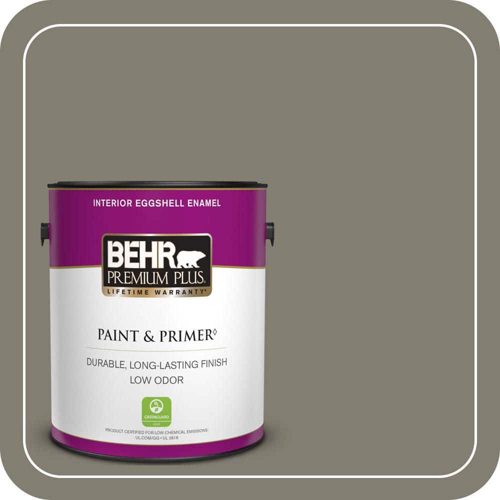 BEHR PREMIUM PLUS 1 gal. #PPU8-23 Manuscript Eggshell Enamel Low Odor Interior Paint & Primer