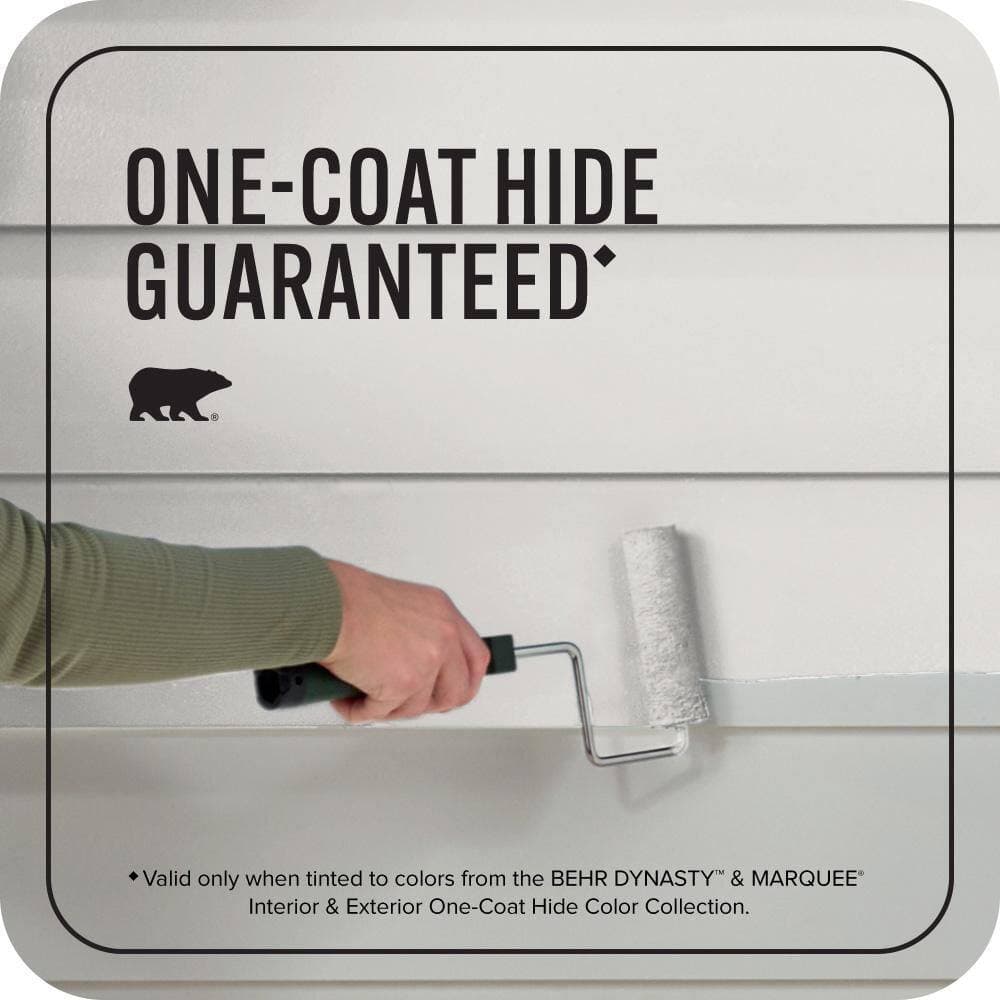 BEHR MARQUEE 1 gal. #PR-W07 Fading Fog Flat Exterior Paint & Primer (3)