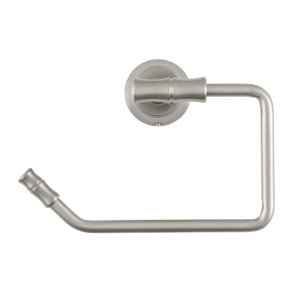 Glacier Bay Bamboo Towel Ring in Brushed Nickel (1)