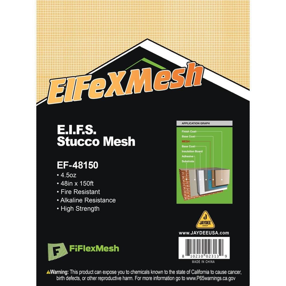 BOEN 48 in. W x 150 ft. L Non-Adhesive EIFS Stucco Mesh (2)