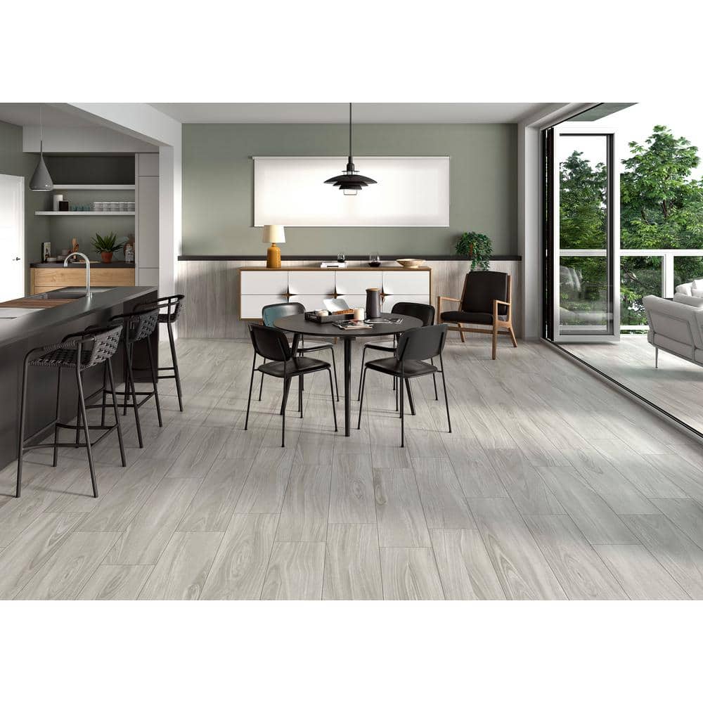 MSI Brooksdale Birch 10 in. x 40 in. Matte Porcelain Wood Look Floor and Wall Tile (2.77 sq. ft./ each) (3)