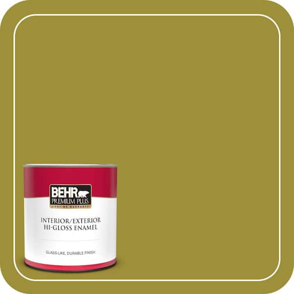 BEHR PREMIUM PLUS Home Decorators Collection #HDC-MD-20 Banana Leaf Enamel & Primer Color Sample (4)