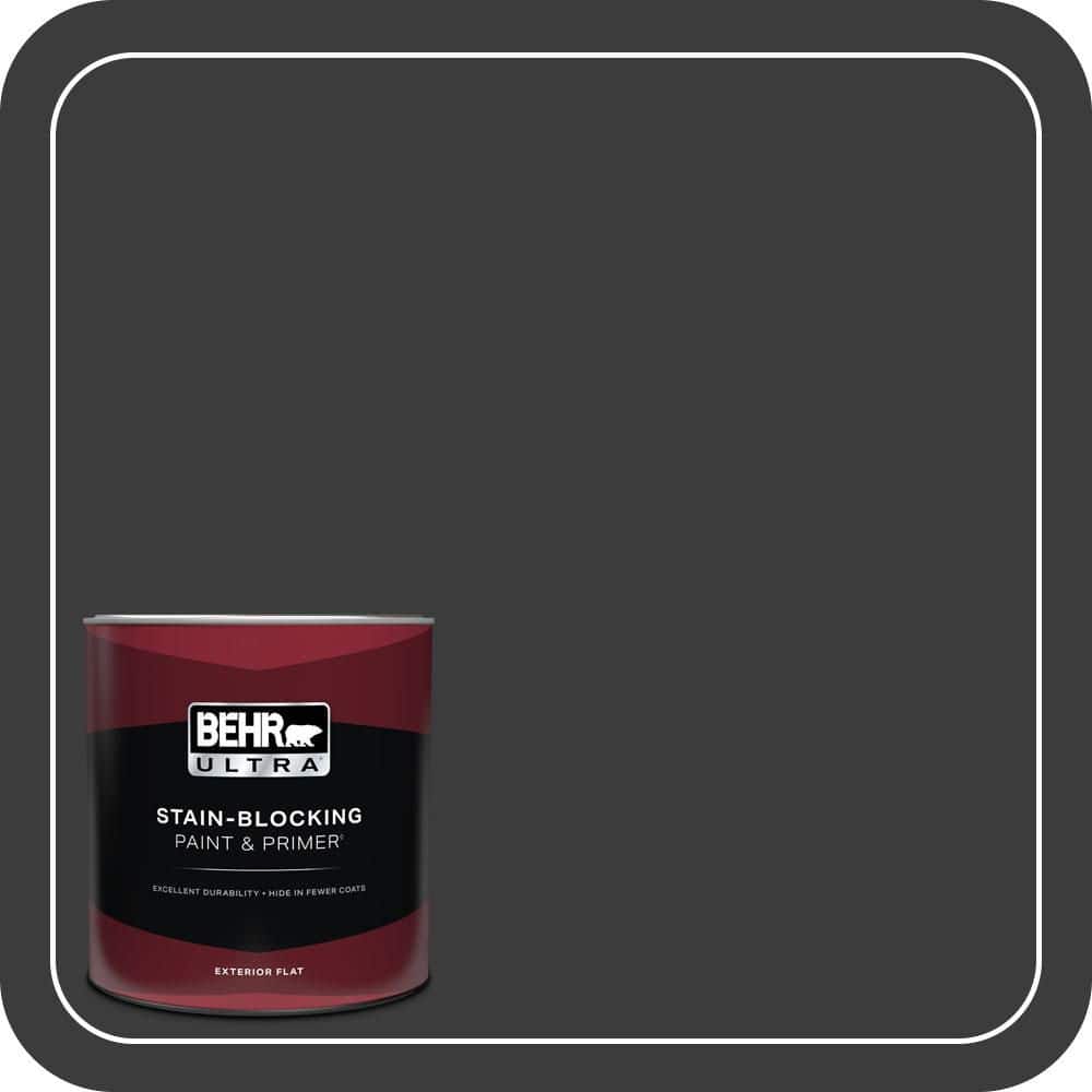 BEHR ULTRA 1 qt. #MQ5-5 Limousine Leather Flat Exterior Paint & Primer