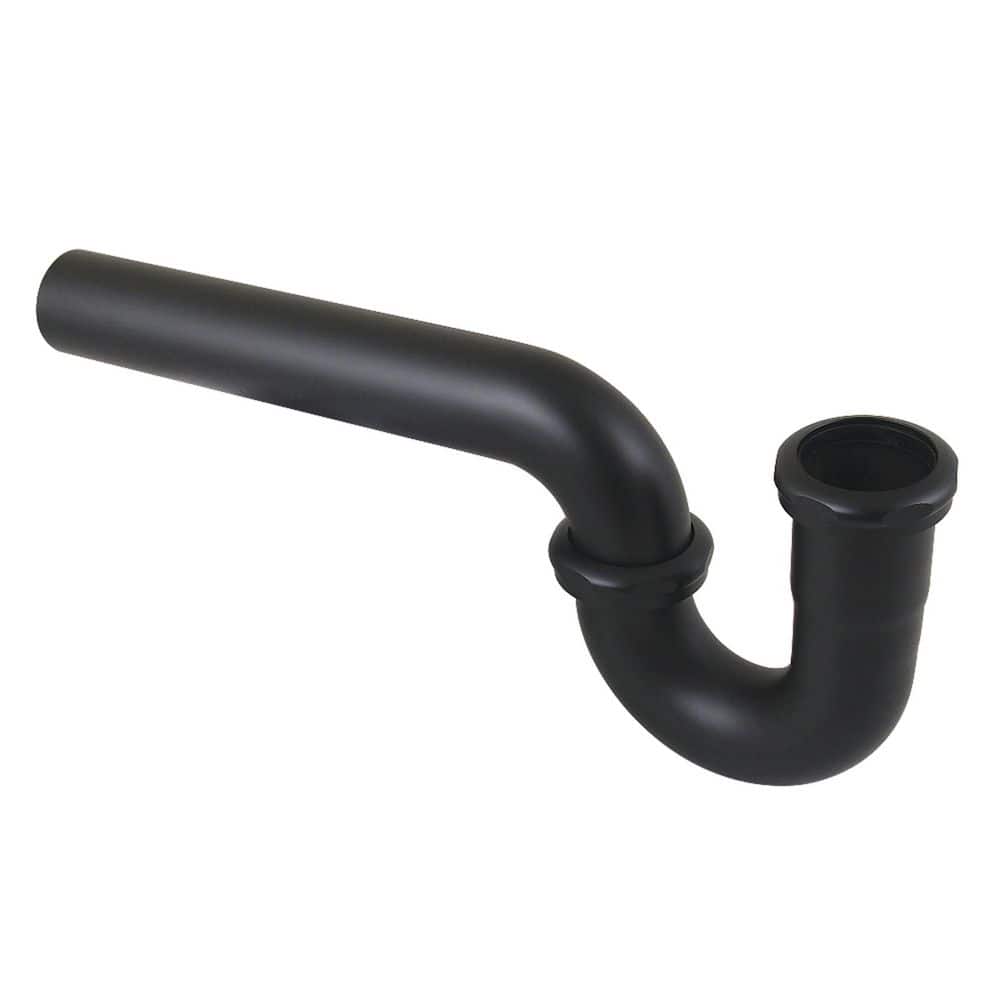 Kingston Brass Made To Match 1-1/2 in. 18-Gauge Decor P-Trap in Matte Black (1)