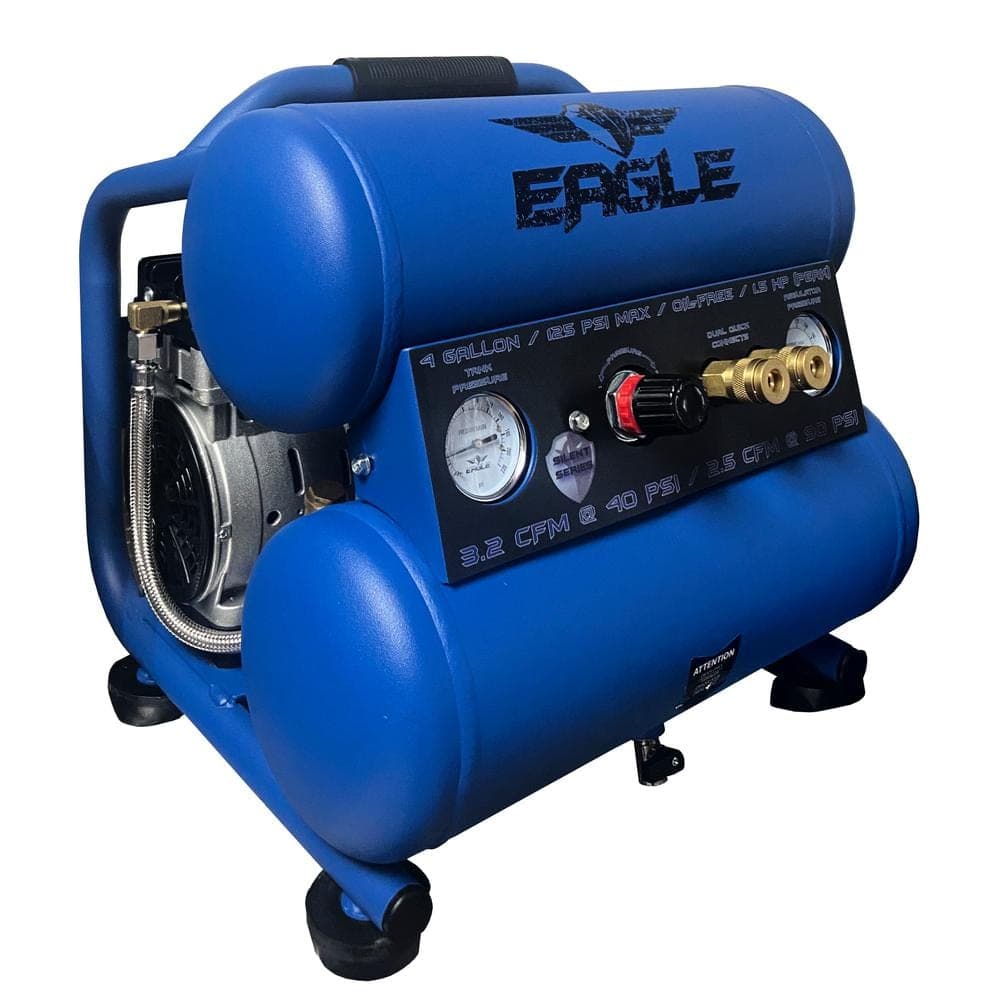Eagle Silent Series, 1.5 HP, Electric, Oil Free Portable Air Compressor (2)