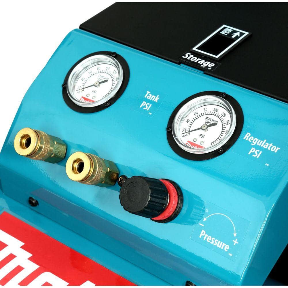 Makita Big Bore 5.2 Gal. 140 PSI 3.0 HP Portable Corded Electric Horizontal Single Tank Air Compressor (6.5 CFM at 90 PSI) (3)