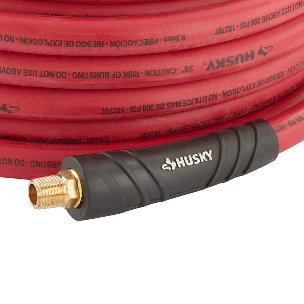 Husky 3/8 in. x 50 ft. Rubber Air Hose (3)