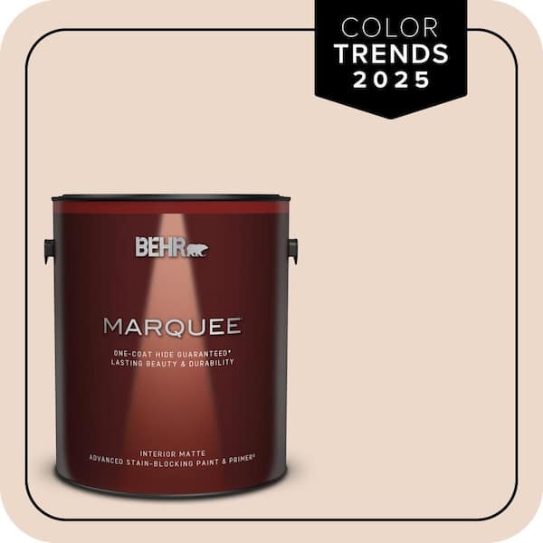 BEHR MARQUEE 1 gal. #S210-1 Nutmeg Frost Matte Interior Paint & Primer (2)