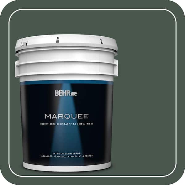 BEHR PREMIUM PLUS #ECC-45-3 Conifer Flat Interior/Exterior Paint & Primer Color Sample (4)