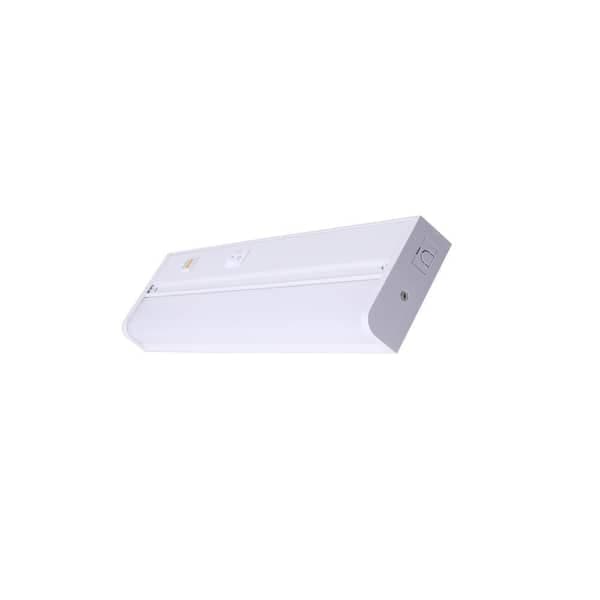 Commercial Electric 12 in. Hardwired White Integrated LED 5CCT Linkable Under CabinetLight