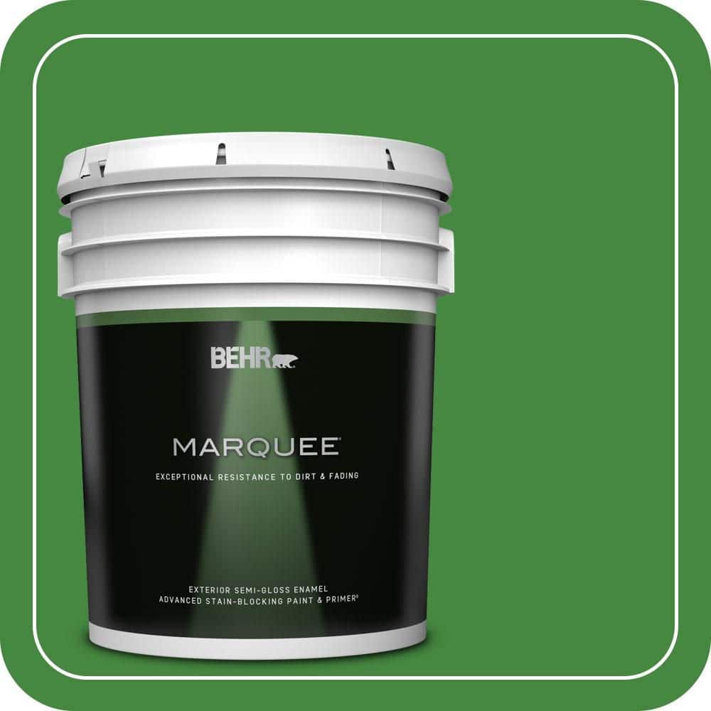 BEHR MARQUEE 5 gal. #T12-9 Level Up Semi-Gloss Enamel Exterior Paint & Primer