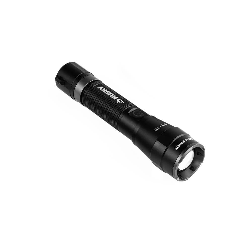 Husky 3000-Lumens Dual Power LED Rechargeable Tactical Focusing Handheld Flashlight (4)