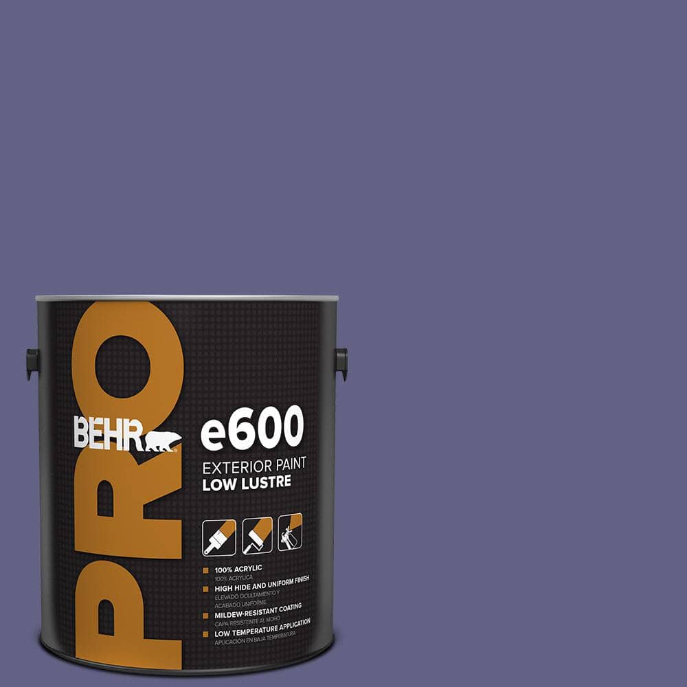 BEHR PRO 1 gal. #640D-7 Pharaoh Purple Low Luster Exterior Paint