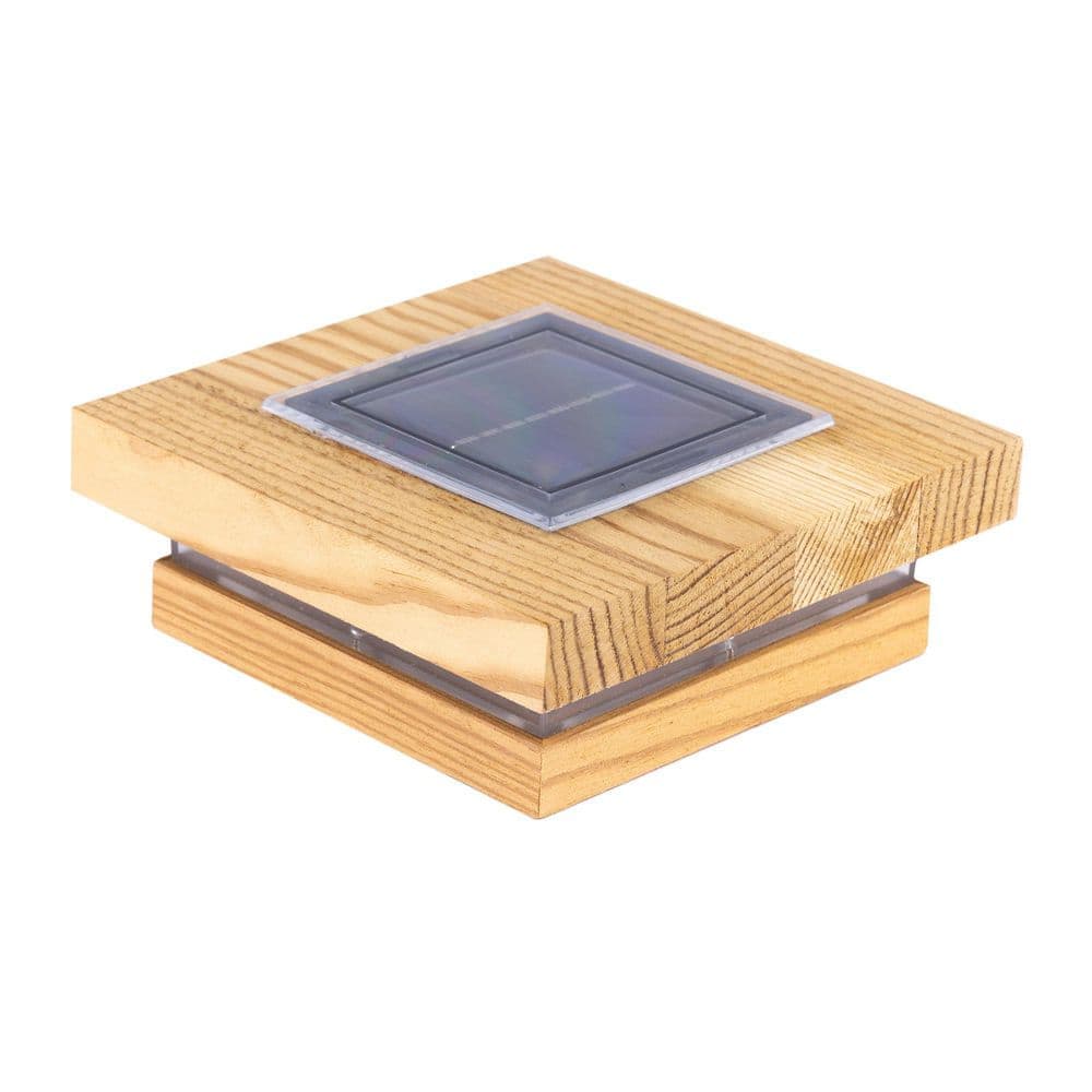 Deckorators Nova 4 in. x 4 in. Pressure Treated Wood Pine Solar Post Cap (2-Pack)