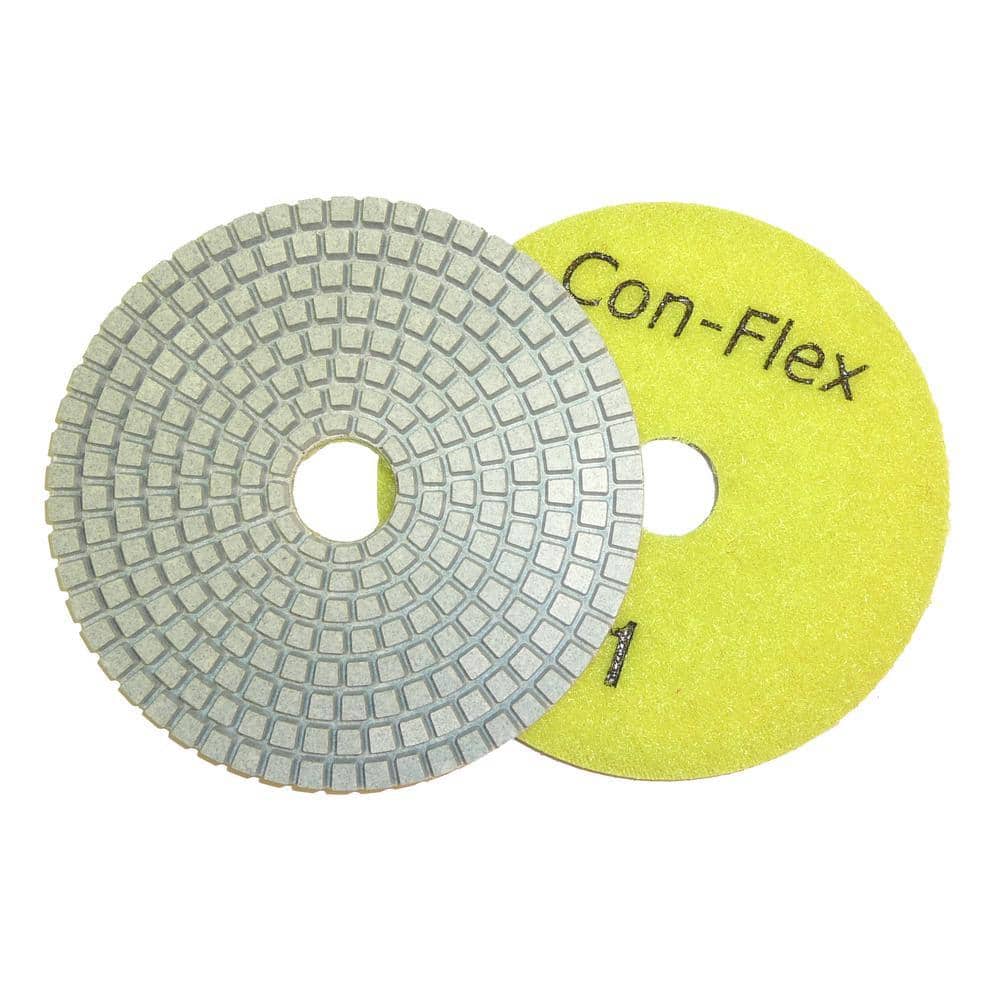 Unbranded 5 in. Con-Flex 5-Step Diamond Pads for Concrete Step 1