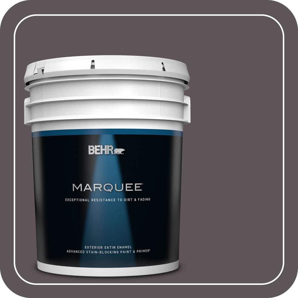 BEHR MARQUEE 5 gal. #N570-6 Virtuoso Satin Enamel Exterior Paint & Primer (1)