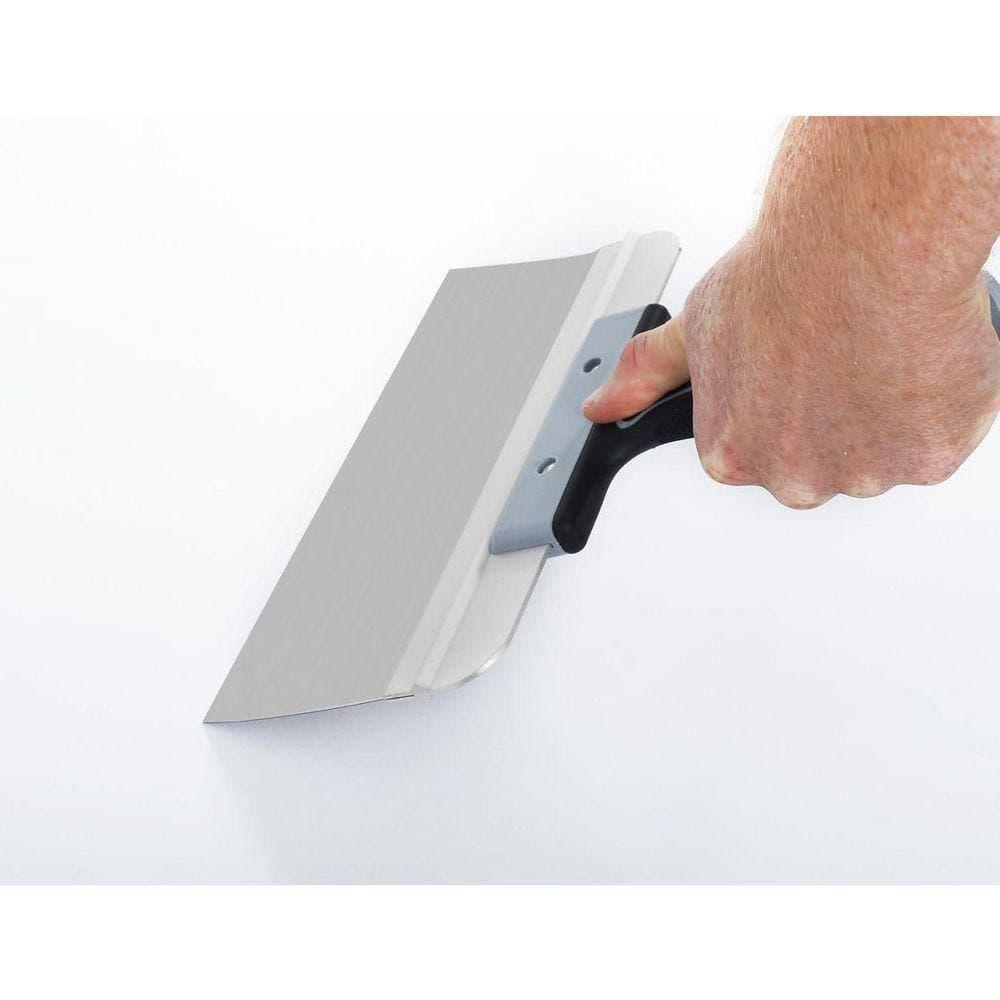 KIWDZFU 10 in. Stainless Steel Drywall Taping Knife with Threaded End for Extension Pole Skimming Smoothing Walls Ceilings (3)