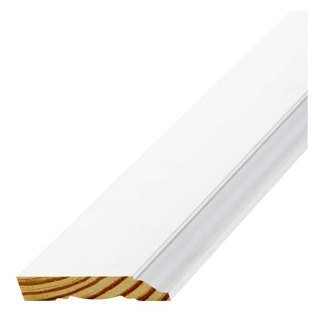 Alexandria Moulding 9/16 in. D x 3.1/4 in. W x 96 in. L Pine Finger Jointed Colonial Baseboard Pack (1)