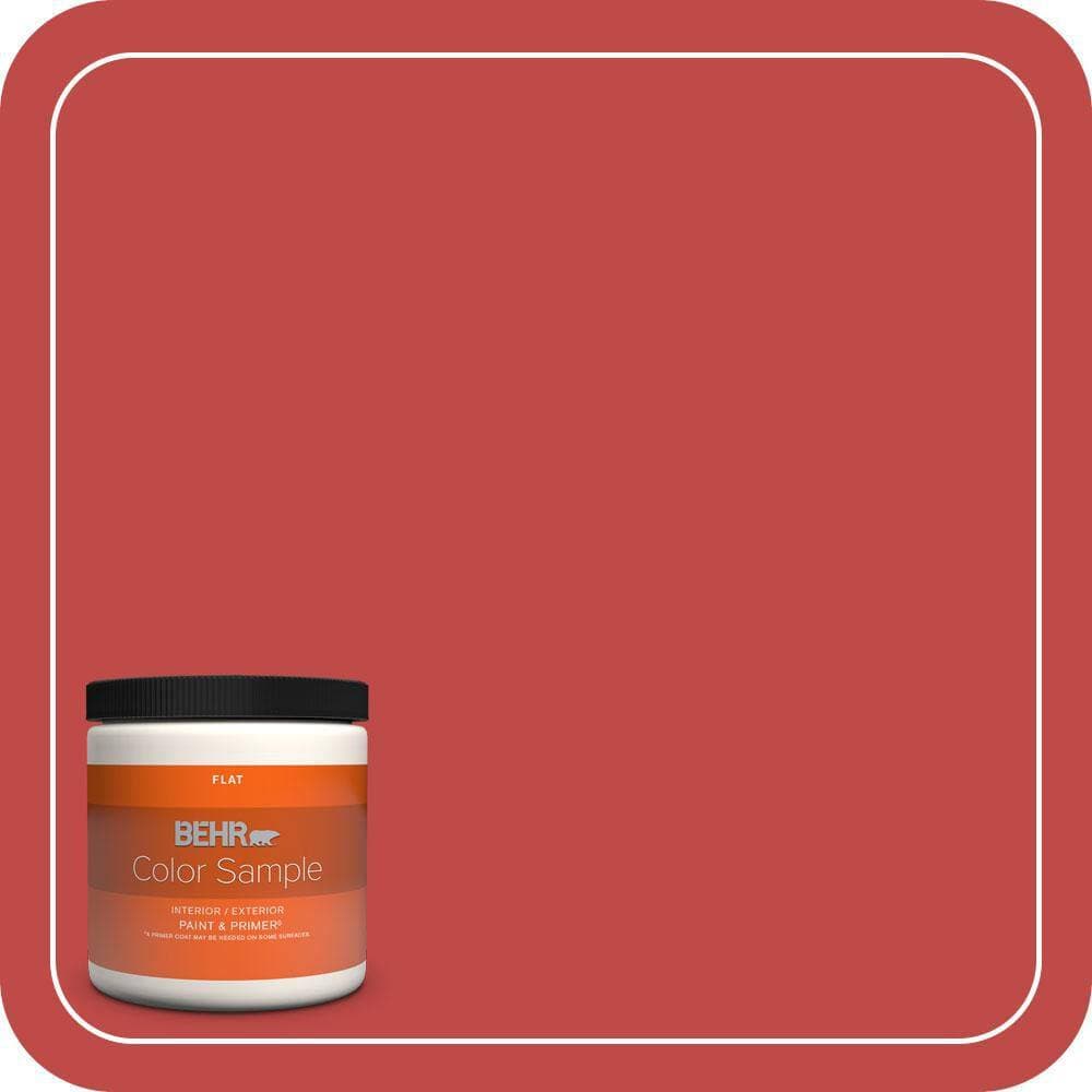 BEHR PREMIUM PLUS 8 oz. #P160-6 Intrigue Flat Interior/Exterior Paint & Primer Color Sample
