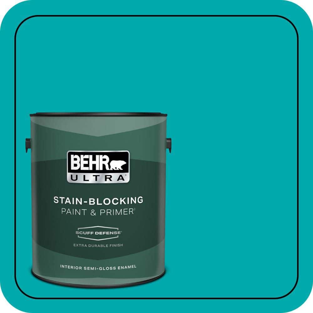 BEHR ULTRA 1 gal. #P460-5 Fiji Extra Durable Semi-Gloss Enamel Interior Paint & Primer