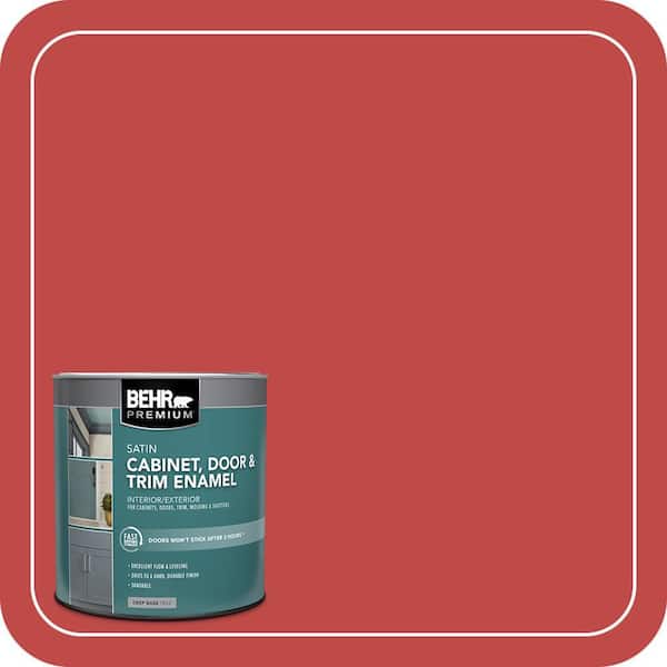 BEHR PREMIUM 1 qt. #P160-6 Intrigue Satin Enamel Interior/Exterior Cabinet, Door & Trim Paint (2)