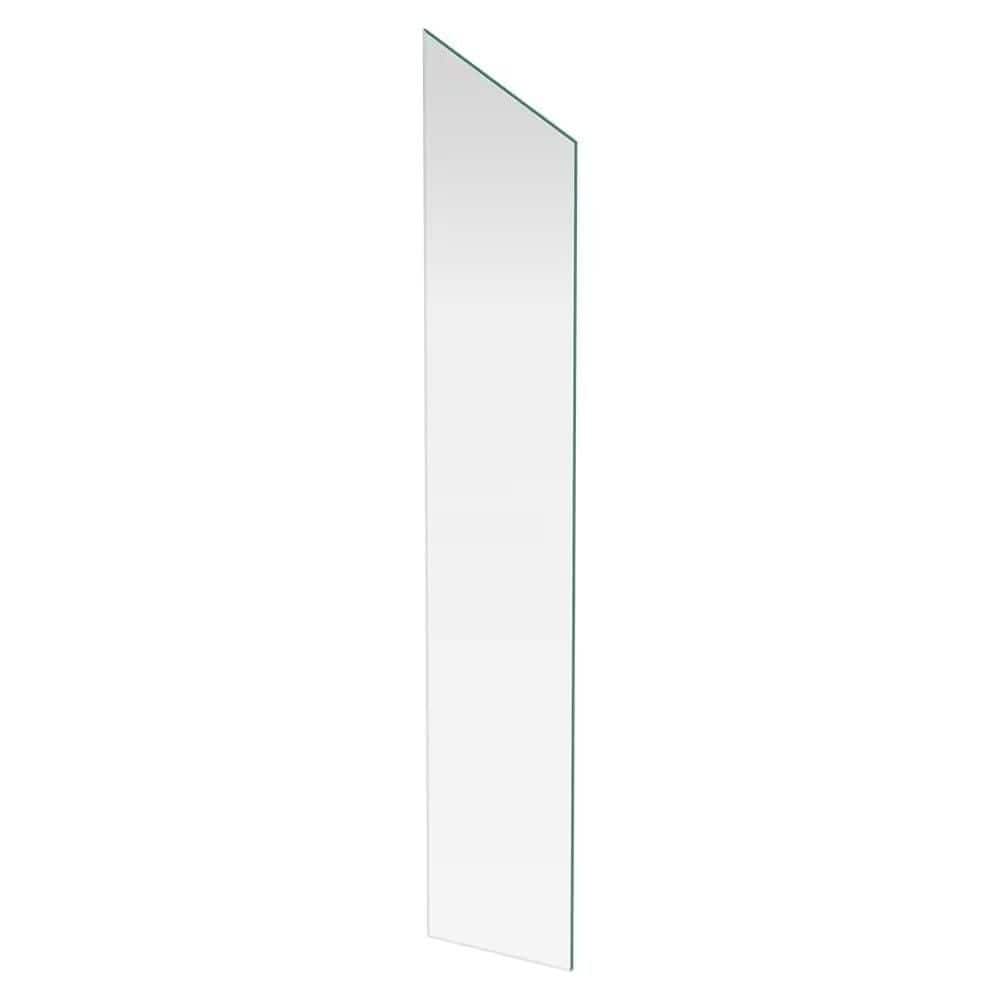 PEAK MountainView 40.25 in. H x 7.5 in. W Glass Deck Railing Clear Tempered Glass Stair Mid Panel