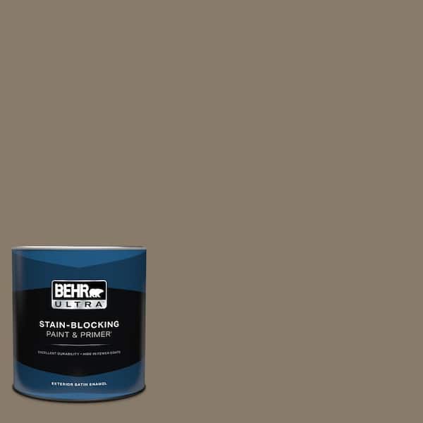BEHR ULTRA 1 qt. #PPU7-24A Hiking Trail Satin Enamel Exterior Paint and Primer (2)