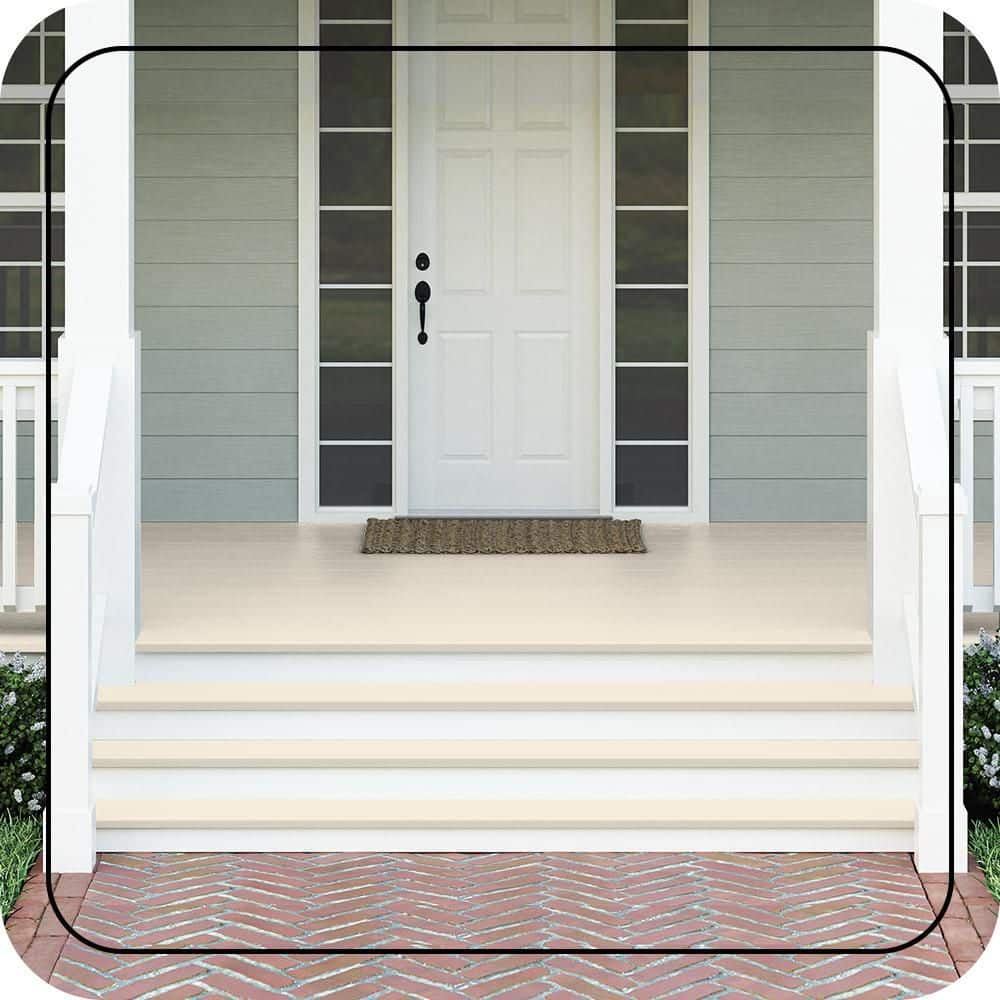BEHR PREMIUM #350E-1 Textured Low-Lustre Enamel Interior/Exterior Porch and Patio Anti-Slip Floor Paint (2)