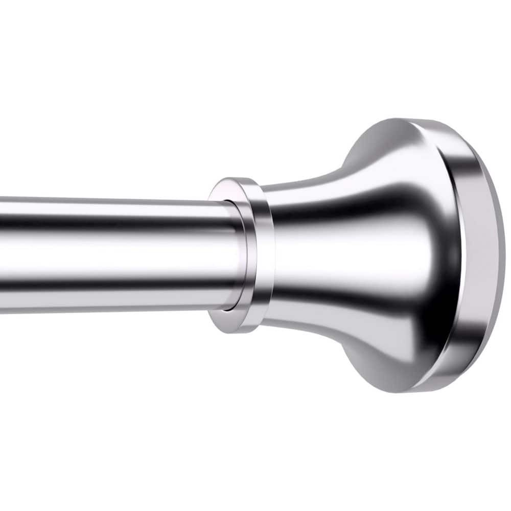 Wudkey 31 in. to 80 in. Stainless Steel Tension Shower Curtain Rod in Silver for Bathroom Kitchen & Closet Never Rust No-Drill (1)