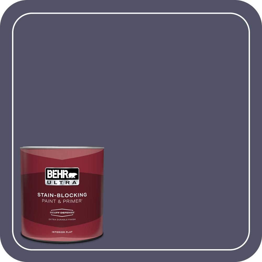 BEHR ULTRA 1 qt. #S560-7 Lap of Luxury Extra Durable Flat Interior Paint & Primer
